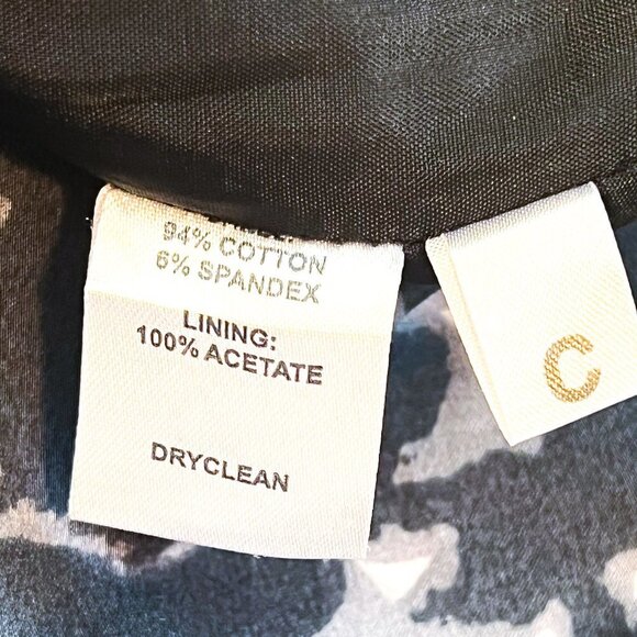 Ann Taylor Loft Abstract Pencil Skirt, Sz 8 - Picture 7 of 10